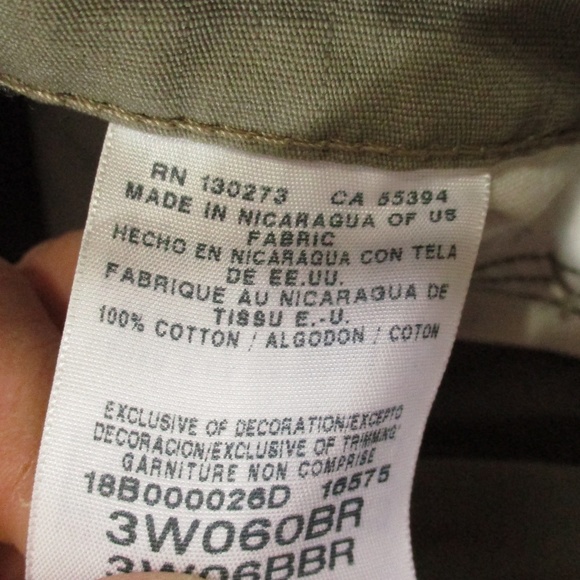 Wrangler Riggs Pants Men's 34x32 Tan Ranger Cargo Ripstop Relaxed Work Wear - Picture 10 of 12